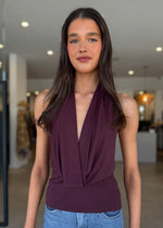 Load image into Gallery viewer, SONNIE HALTER TOP - PLUM