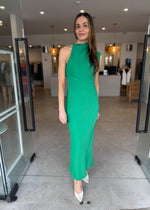Load image into Gallery viewer, RIO DRAPED MAXI DRESS GREEN