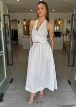 Load image into Gallery viewer, SASKI MAXI SKIRT - WHITE