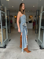 Load image into Gallery viewer, GISELLE DENIM MINI DRESS