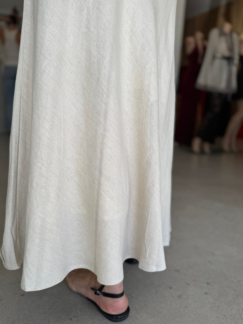 LAGOS LINEN SKIRT NATURAL