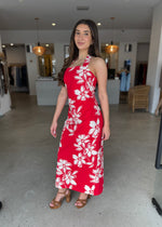 Load image into Gallery viewer, ELARA HALTER MIDI DRESS