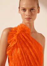 Load image into Gallery viewer, SOL LACE ASYM MAXI DRESS