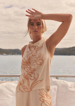 Load image into Gallery viewer, LOLITA TOP ECRU FLORAL