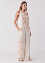 Load image into Gallery viewer, LOLITA TOP ECRU FLORAL