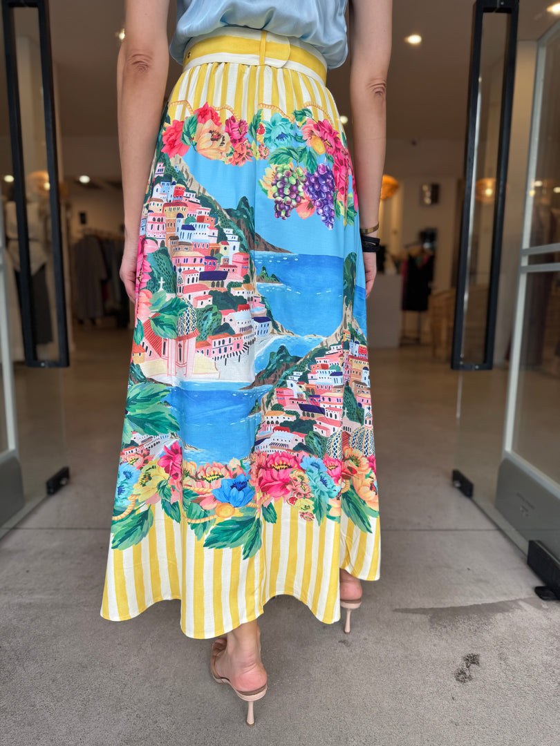 POSITANO MAXI SKIRT YELLOW