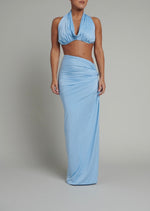 Load image into Gallery viewer, MANHATTAN MAXI SKIRT - BLUE
