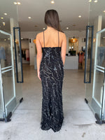 Load image into Gallery viewer, ONYX SEQUIN DRESS - BLACK