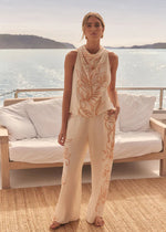 Load image into Gallery viewer, LOLITA PANT ECRU FLORAL