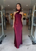 Load image into Gallery viewer, LILIA SATIN DRESS - PORT
