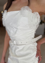 Load image into Gallery viewer, SERENA MINI DRESS - WHITE