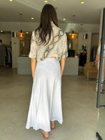 Load image into Gallery viewer, LAGOS LINEN SKIRT WHITE