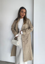 Load image into Gallery viewer, ASTRA LEATHER TRENCH COAT
