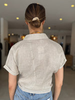 Load image into Gallery viewer, TALIA MID TIE BLOUSE NATURAL