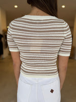 Load image into Gallery viewer, ECHO STRIPE KNIT TEE