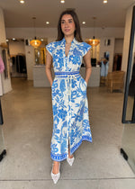 Load image into Gallery viewer, CALLISTA PETAL SLV DRESS - MOSAIC