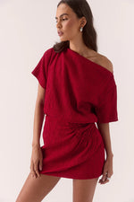Load image into Gallery viewer, AINE MINI DRESS - RASPBERRY