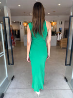 Load image into Gallery viewer, RIO DRAPED MAXI DRESS GREEN