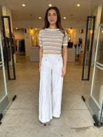 Load image into Gallery viewer, ECHO STRIPE KNIT TEE