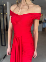 Load image into Gallery viewer, PRESUMPTUOUS OS DRESS - RED
