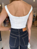 Load image into Gallery viewer, SCUBA CORSET BODYSUIT WHITE