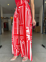 Load image into Gallery viewer, SUNSHINE WIDE PANT - FIRE & BLUSH