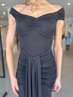 Load image into Gallery viewer, PRESUMPTUOUS OS DRESS - BLACK
