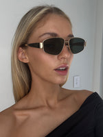 Load image into Gallery viewer, THE EARLE SUNGLASSES GOLD GREEN