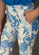 Load image into Gallery viewer, LEANDRO LACE TRIM PANT - MOSAIC