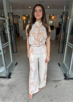 Load image into Gallery viewer, LOLITA PANT ECRU FLORAL