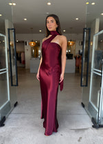 Load image into Gallery viewer, LILIA SATIN DRESS - PORT