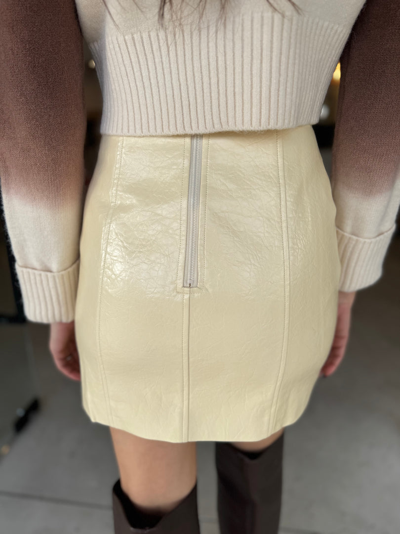 AILIE MINI SKIRT - BUTTER