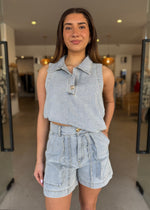 Load image into Gallery viewer, RIPTIDE DENIM TOP