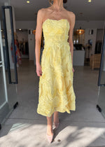 Load image into Gallery viewer, ASHER MIDI DRESS - YELLOW