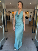 Load image into Gallery viewer, PENELOPE DRAPE GOWN - SAGE