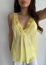 Load image into Gallery viewer, LACE CAMI * GIALLO SOL