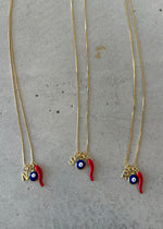 Load image into Gallery viewer, RED + BLUE EYE & CORNO INITIAL