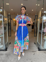 Load image into Gallery viewer, POSITANO MAXI DRESS BLUE