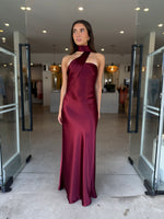 Load image into Gallery viewer, LILIA SATIN DRESS - PORT