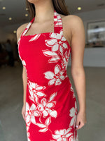 Load image into Gallery viewer, ELARA HALTER MIDI DRESS