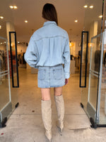 Load image into Gallery viewer, KHLOE DENIM SHIRT DRESS