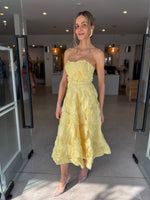 Load image into Gallery viewer, ASHER MIDI DRESS - YELLOW