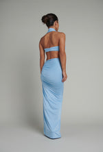 Load image into Gallery viewer, MANHATTAN MAXI SKIRT - BLUE
