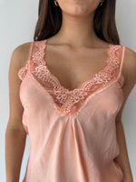 Load image into Gallery viewer, LACE CAMI * SALMONE