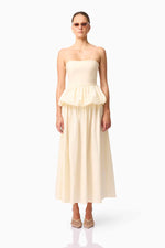 Load image into Gallery viewer, CURAAE DELIA TOP AND SKIRT SET IN WHITE