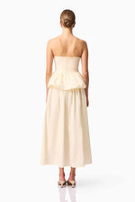 Load image into Gallery viewer, CURAAE DELIA TOP AND SKIRT SET IN WHITE