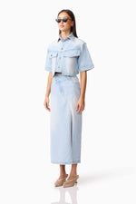 Load image into Gallery viewer, CURAAE Silvie Denim Top