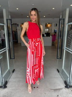 Load image into Gallery viewer, SUNSHINE WIDE PANT - FIRE & BLUSH