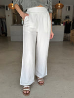 Load image into Gallery viewer, GUARDIAN LINEN PANT WHITE
