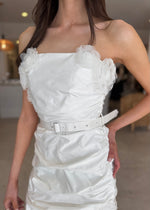 Load image into Gallery viewer, SERENA MINI DRESS - WHITE